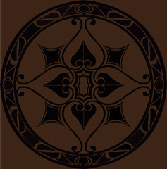 ornamental decorative geometric vintage pattern 
