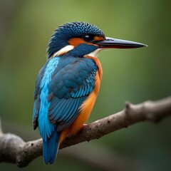Fototapeta premium El Guardián Azul del Arroyo