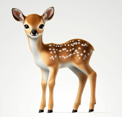 Fototapeta premium deer isolated on white