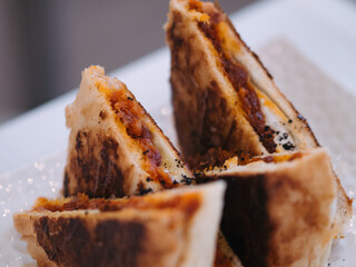 a sandwich on a plate