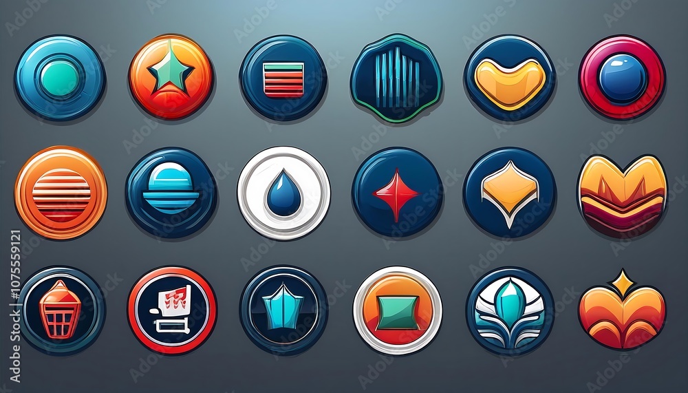 Poster a set of realistic linkedin logos with various shapes and fill styles, suitable for social _1(578)