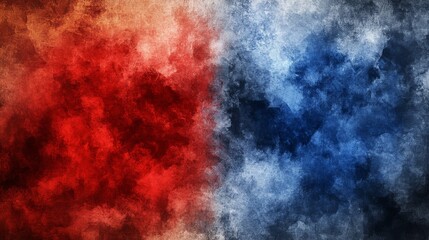 Fototapeta premium Abstract Red and Blue Textured Artistic Background