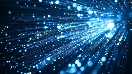 abstract fiber lines bright light