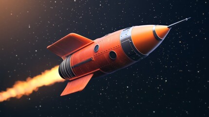 spaceship flying space