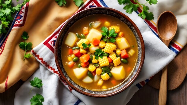 Chairo, Traditional Chilean Potato and Vegetable Soup