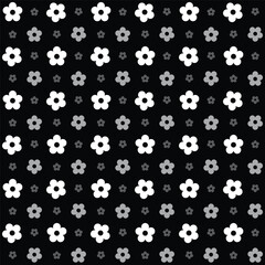 White and grey Seamless 3d colourful embossed flower background pattern.