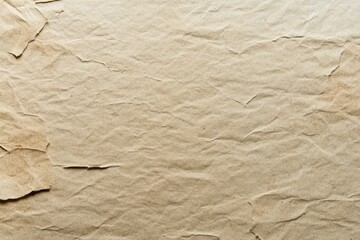 A close-up of crumpled white paper with a rough, wrinkled texture and creases. Beautiful simple AI generated image