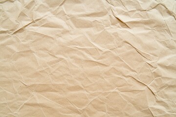 Fototapeta premium A close-up of a white crumpled paper sheet. Beautiful simple AI generated image
