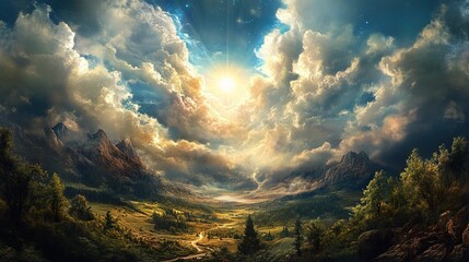 the biblical story of the creation of the world, the earth at the beginning of creation was not yet inhabited by living creatures