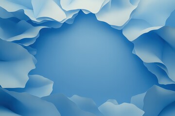 Obraz premium 3d realistic illustration of 5-star feedback, evaluation of a product or service with clouds. Beautiful simple AI generated image