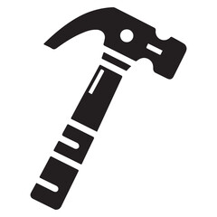 Black Hammer Unique Icon illustration on white background 
