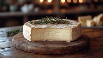 Exploring the Rich Flavor of Artisan Cheese on a Wooden Board