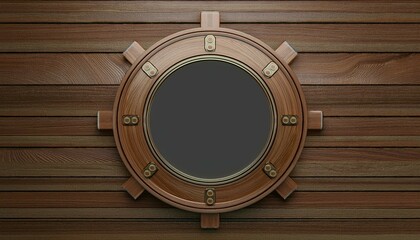 porthole with wood