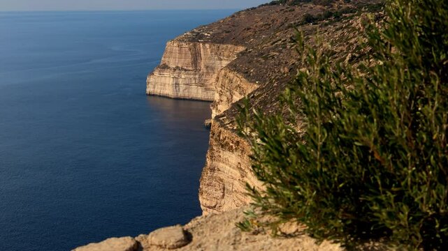 the famous dingli cliffs of malta 4k 25fps video