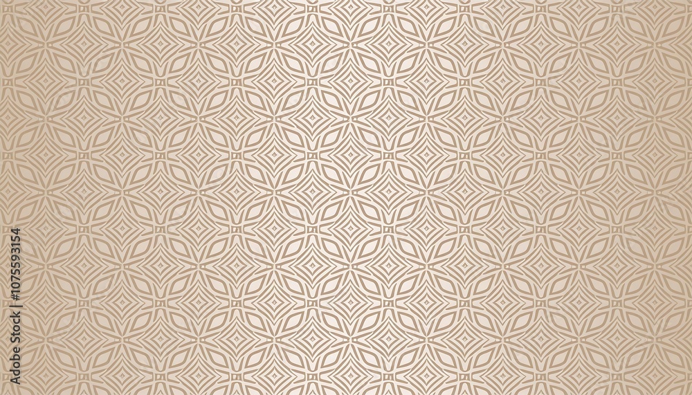 Aufkleber beige arabesque background design with transparent vector pattern suitable for various prin_1(895)