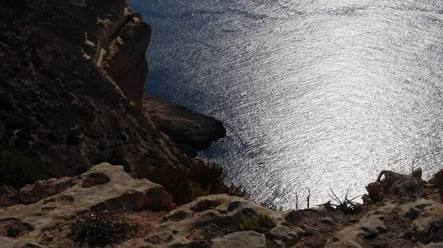 the famous dingli cliffs of malta 4k 25fps video