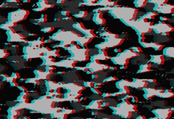 Obraz premium Camouflage texture glitch background