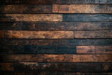 Gray Board Wallpaper with copy-space. Premium, Vintage Wooden Texture Banner.. Beautiful simple AI generated image