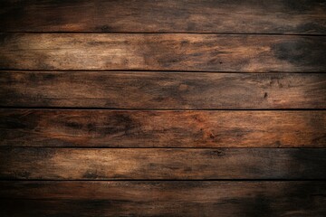 A close-up of a weathered wooden plank wall, with the grain and knots of the wood providing a rich, textured backdrop. Beautiful simple AI generated image
