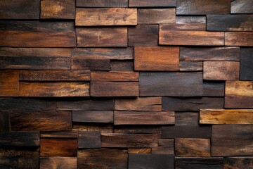 Fototapeta premium Close-up of wooden wall, Austria. Beautiful simple AI generated image