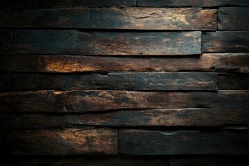 Fototapeta premium Rustic wood planks background - Generative AI. Beautiful simple AI generated image