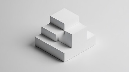 Comprehensive Analysis of the Isometric View of Stacked Structures: A Detailed Exploration of Geometric Arrangements, Spatial Relationships, and Architectural Applications