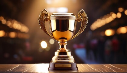  A gold trophy cup is a modern and stylish symbol of victory and achievement in various comp_1(317)