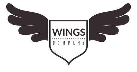 Fototapeta premium A logo for the Wings Company