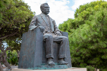 Obraz premium Mdina Monument to Joseph Howard Malta's first prime minister Tramuntana Northern Republic of Malta