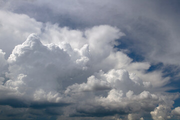 Background of beautiful sky with clouds. Looking up view.  Nature concept for design or For add text . Abstract natural sky background.Close Up.