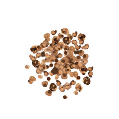 Chocolate Granola Vector, Cocoa Muesli Icon Pile Isolated, Crunchy Cereals, Oatmeal Muesli with Seeds and Grains, Chocolate Granola on White Background Minimal Illustration