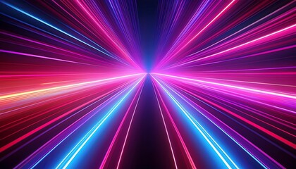  Vibrant pink and purple neon stripes create a futuristic energy effect with glowing speed l_1(1871)