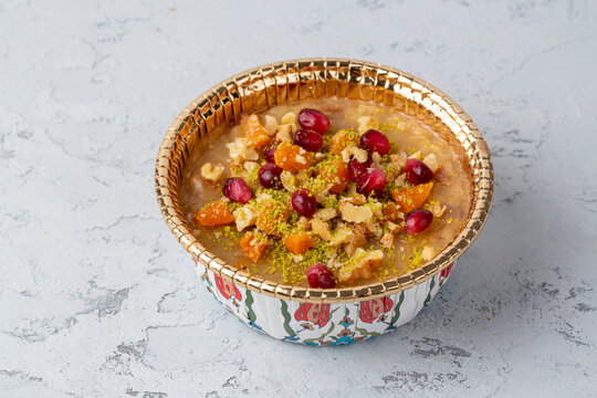 Traditional delicious Turkish dessert; Ashura (Asure)