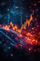 Risk assessment for currency exchange and inflation impact close up, finance theme, vibrant, Fusion, currency symbols backdrop