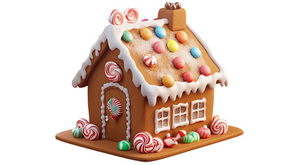 Charming Christmas House Model, Perfect for Holiday Decor and Festive Displays, Capturing the Warmth, Joy, and Magic of the Season with Cozy Details and Classic Christmas Elements for Seasonal