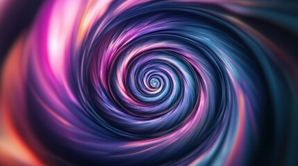 A mesmerizing swirl of purple, pink, and blue hues creating a dynamic vortex pattern.