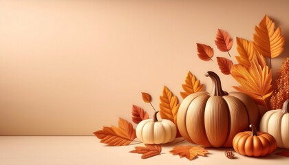  A square banner features warm vintage colors and a minimalist design with an autumn theme, _1(703)