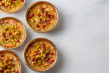 Traditional delicious Turkish dessert; Ashura (Asure)