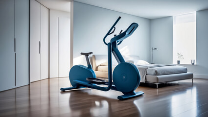 orbitrek in a modern bedroom