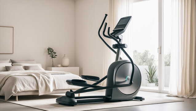 orbitrek in a modern bedroom