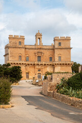 Obraz premium Mellieħa Selmun Palace also Selmun Tower (Il-Palazz ta' Selmun) Tramuntana Northern Republic of Malta