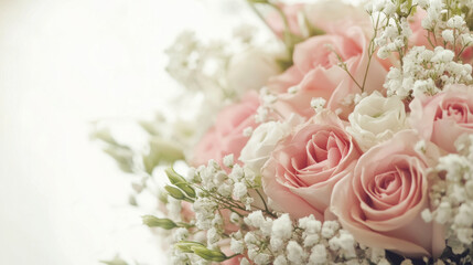 Obraz premium bouquet of pink roses