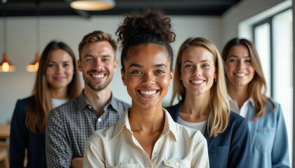 Fototapeta premium Teamwork Makes the Dream Work: A Successful Group