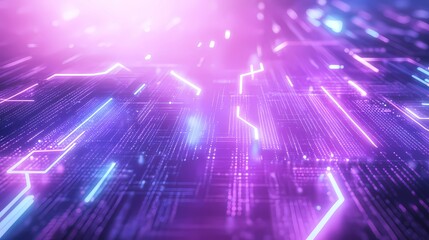 Obraz premium Cyberpunk-inspired metallic texture featuring a mix of neon light streaks and grunge elements, ideal for technology-driven and urban designs