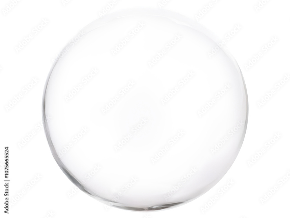 Wall mural a large white ball floats against a plain white background, creating a minimalist and serene visual 
