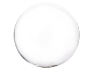 A large white ball floats against a plain white background, creating a minimalist and serene visual effect, without background