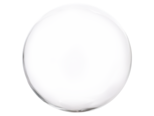 A large white ball floats against a plain white background, creating a minimalist and serene visual effect, without background