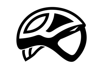 Cyclist Helmet Icon Illustration – Ideal for Biking and Safety Designs
