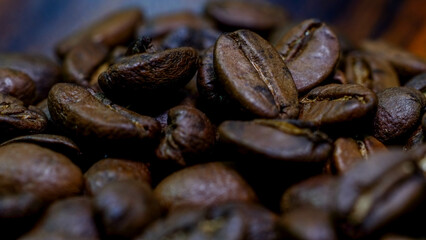 coffee beans close up