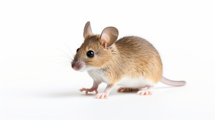 Detailed illustration of an isolated rat for wildlife education and nature themed design projects